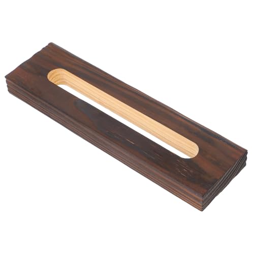 HANABASS Fish Tank Waterfall Fountain Accessory Rustic Carbonized Wood Board for Aquatic Landscape Prop for Aquarium Decor