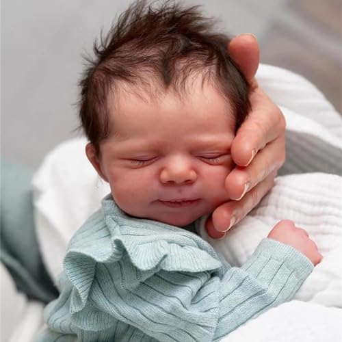 ZTZHYZR Reborn Baby Mädchen 49 cm Reborn Puppen Lebensecht Weichkörper Babypuppen wie Echt Baby Puppe mit Haaren Realistische Reborn Puppe für Kinder ab 3 Jahr – Bild 4
