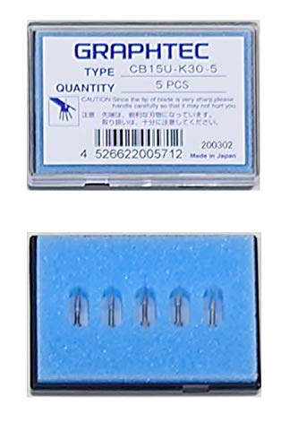 Amazon.co.jp: グラフテック 純正 替刃 1.5mm CB15U-K30-5 超硬刃 細字