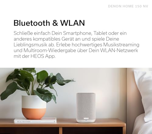 Denon Home 150 NV kabelloser Lautsprecher mit integrierter HEOS Multiroom-Technologie, Bluetooth, Apple AirPlay 2, Schwarz - 9