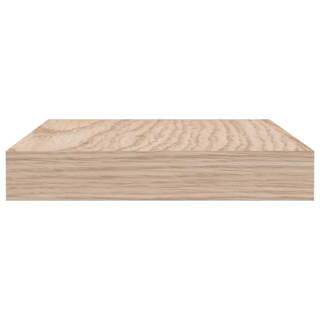 Estantería flotante de 60 x 23,5 x 4 cm, madera de aspecto de roble, estantería de pared para salón, dormitorio, cocina, baño, ahorro de espacio, soporte invisible, diseño robusto