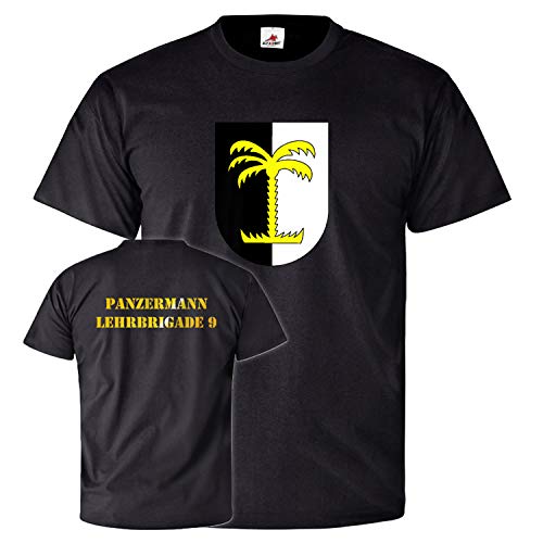T-shirt noir PzBtl 33 Panzermann armée allemande S