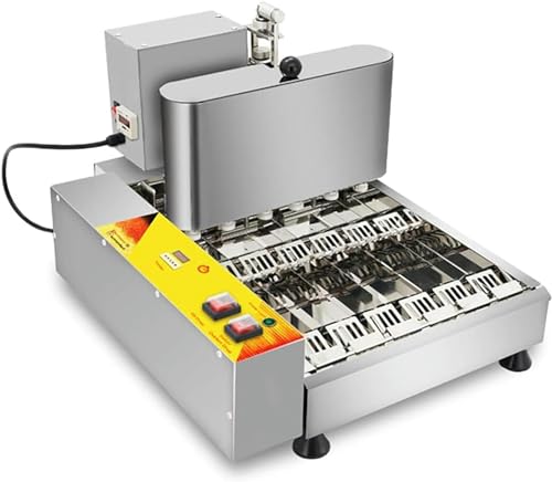 TREEYX Automatic Donuts Maker, 6-Row Donut Making Machine, Three Donut Molds 45mm-Production 1200 Pcs/h, The Operations Interface is Very Simple