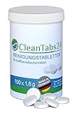 Reinigungstabletten für Kaffeevollautomaten 100x1,6g von CleanTabs24 geeignet für Saeco, Philips, Jura, Siemens, Krups, Bosch, Miele, Melitta, WMF uvm