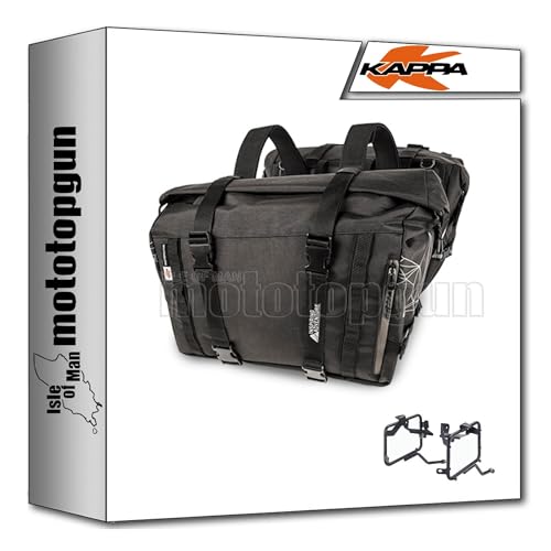 kappa ra316bk + te8704k borse laterali ra316bk + telaietto compatibile con benelli leoncino 500 trail 2017 2018 2019 2020 2021 2022 2023 mototopgun