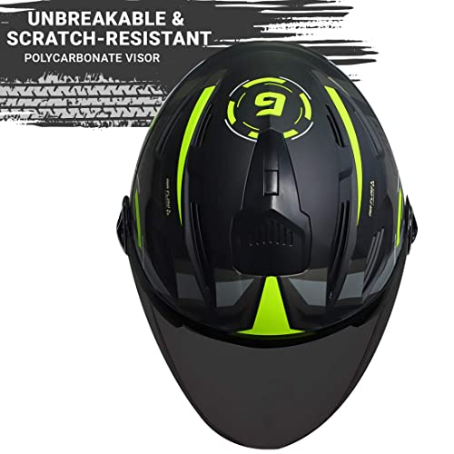 Image of Steelbird SBA-6 7Wings Gravity Open Face ISI Certified ABS Helmet
