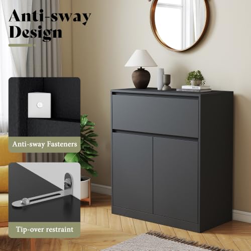 Image of AMERLIFE Modular DIY 2-Door Storage Cabinet, 32 x 16 x 36 Inch