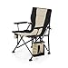 PICNIC TIME NFL New England Patriots Outlander Folding Camping Chair with Cooler, Heavy Duty Beach Chair, (Black)