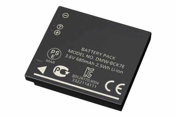 Batteria Sostitutiva Per Panasonic DMW-BCK7GK - 3,6V 700mAh Li-Ion - Fotocamera