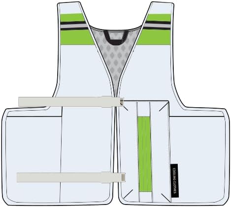 Tiergrade Cooling Vest for Men & Women, Water-Activated Cooling Vest ， Leak-Proof & Adjustable, for Outdoor Work & Sports