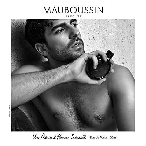 Mauboussin - Une Histoire d'Homme Irrésistible 90ml (3 Fl Oz) - Eau de Parfum for Men - Woody & Fresh Scents - Image 3