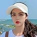 HUBGFEQ Summer Ponytail-Friendly Hollow Visor, Peaked Cap, Guard, Uv-Blocking Sun Hat, Knitted Baseball Cap.-Pink