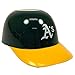 MLB Mini Batting Helmet Ice Cream Sundae/Snack Bowls, A's - 24 Pack