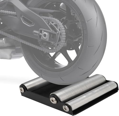 Limpia Cadenas Moto Soporte limpieza ruedas moto Soporte universal para paddock Soporte rodillo rueda portátil Lavado neumáticos para motocross Dirt Bike Naked Sportbikes(Ancho de neumáticos