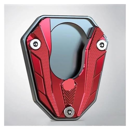 Pad d'extension pour béquille Ninja 650 évite la chute de la moto sur sol meuble rouge