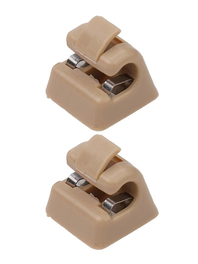 2PCS Sun Visor Clip Holders Fasteners Fit For Mercedes W201 W123 W124 W126 W140 OEM 126-810-00-12-7101 126-810-00-12-8412(Gray)