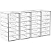 YFXCVSL Acrylic Makeup Organizer with 24 Drawers, 4 Pack Clear Bathroom Counter Organizer for Palettes, Cosmetic, and Beauty Supplies,Ideal for Vanity, Cabinet,Desk Organization, Large