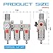 NANPU Three Stage Air Drying System - 5 Micron Particulate Filter, 0.5＆0.01 Micron Coalescing Filters, Air Pressure Regulator Combo - 0-150 psi Gauge, Semi-Auto Drain, Metal Bracket (1/2