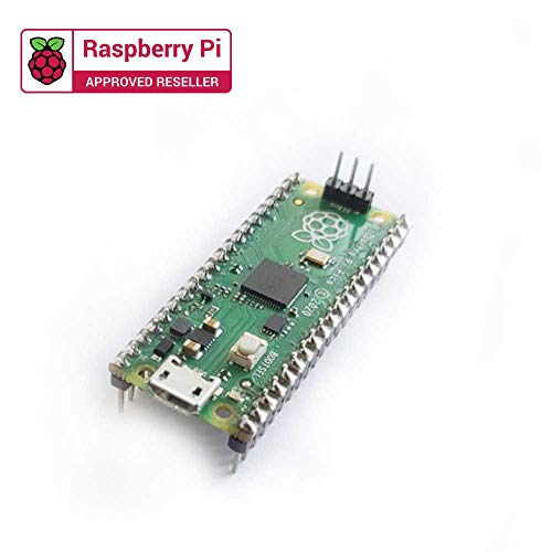Image of Raspberry Pi Pico with Headers All New Raspberry Pi Pico Soldered with Micro USB Cable - (Pack of 5)