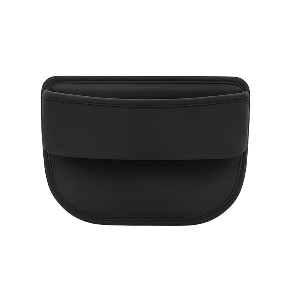 GUKKO Car Seat Gap Storage Box for Smart EQ ForTwo EQ ForTwo Cabrio EQ ForFour #1 Forfour Fortwo, Multifunctional Front Seat Organizer Cellphone Keys Cards Organiser,A Black