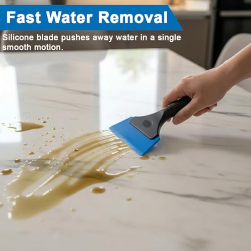 Image of STHIRA Car Silicone Squeegee for Window Tint Car Washing Scratch-Free Water Wiper Silicone Blade Auto Detailing Tool Glass Mirrors Paint Removal Film Application Glass Cleaning Wiper