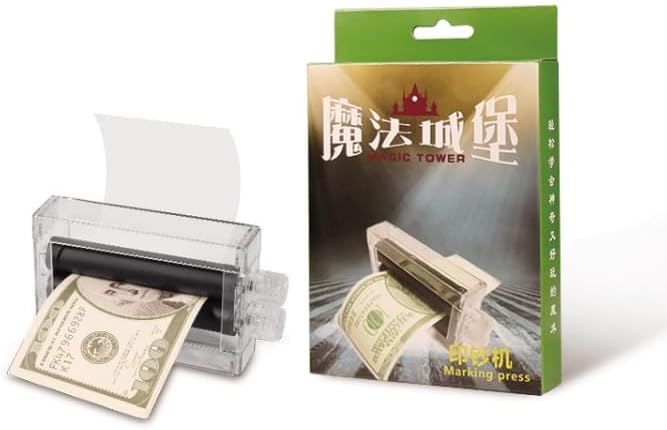 LMCIEZR White Paper Into Banknotes Magic Easy Tricks Money Maker Printing Change Paper to Money Machine Magic Trick Easy Money Printing Machine Money Magic Maker for Fun Pack