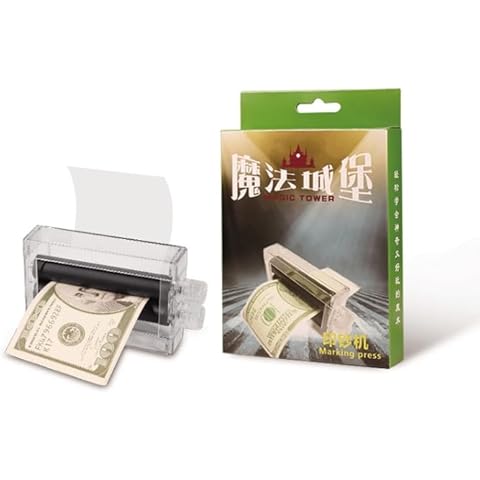 White Paper Into Banknotes Magic Easy Tricks Money Maker Printing Change Paper to Money Machine Magic Trick Easy Money Printing Machine Money Magic Maker for Fun Pack Cover