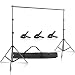 ShowMaven Background Stand, 6.5ftx10ft Adjustable Photo Backdrop Stand with Carry Bag for Photography Photo Video Studio, Photography Studio, Birthday Party