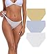 COLORFULLEAF Unterhosen Damen Micro Modal String Unterwäsche Frauen Atmungsaktiv Brazilian Slip Damen Hipster Pantys Mehrpack(3N,2XL)
