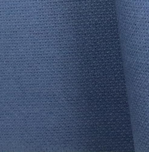 Image of KCS 16 Count Cotton Cross Stitch Aida Cloth Fabric (Navy Blue, 12 inch x 59 inch,30cm x 149cm)