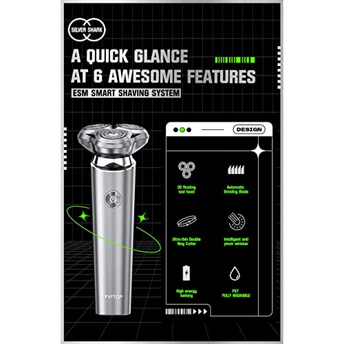 LAURAG Aparador de cabelo Aparador de cabelo Barbeador elétrico Barbeador flutuante 3D Aparador de b