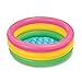 ASPZQ Baignoire pour Enfants Pagaie Gonflable Arc-en-Ciel À 3 Anneaux Piscine pour Enfants Water Play Ocean Ball pour Les Fournitures Fête D'été pour Bébé Enfant (Size : 61 x 22 cm)