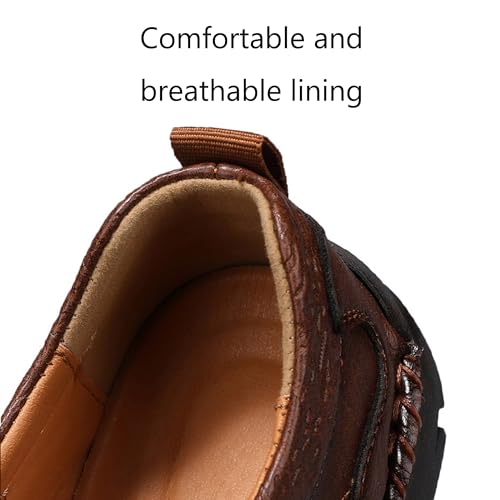 Mens Casual Dress Loafers Shoes Breathable Fashion Sneakers Oxford Slip-on Lace up Soft Walking Office Work Driving Shoes4