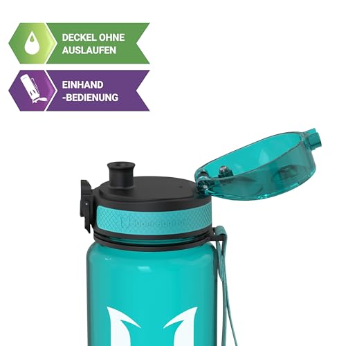 Super Sparrow Trinkflasche - Tritan Wasserflasche - 500ml - BPA-frei - Ideale Sportflasche - Sport, Wasser, Fahrrad, Fitness, Uni… – Ansicht 2