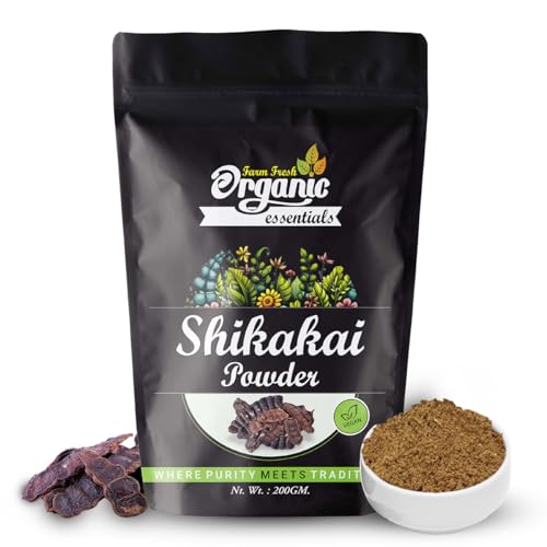 Organic Essentials Shikakai Powder For Hair DIY remedy – Pure and Chemical-Free for Healthy, Vibrant Hair