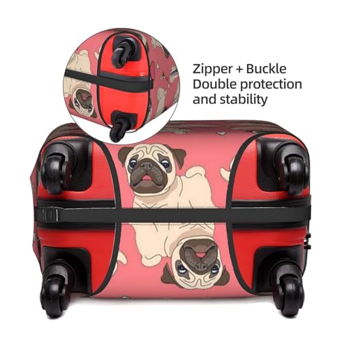 Dog Printed Luggage Cover Elastic, Washable, Universal Fit 18-32 Inch Travel Suitcase Cover Easy To Identify4