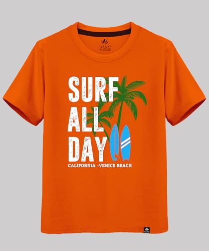 Image of RAAX Boys Regular Fit 100% Cotton Graphic Printed Half Sleeve Tees (Pack of 3) | T-Shirts for Boys from Age 2-16 Years