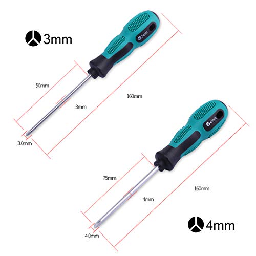 4PCS Y-type Magnetic Tip Screwdriver Anti-slip Repair Tool(Y3 Y4 Y5 Y6)