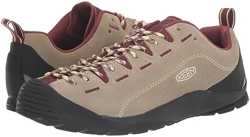 KEEN Men's Jasper Low Height Climbing Approach Style Sneakers, Brindle/Double Cream, 9 | Image 6