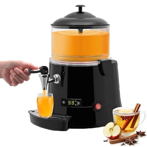 RoyceBee Dispensador de Chocolate Caliente Comercial, MáQuina EléCtrica para Calentar y Mezclar Chocolate Caliente de 10 L para Chocolate Caliente, Café, Jugo, Leche