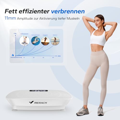 MERACH-Vibrationsplatte-Leistungsstarke-Vibrationsplattform-fuer-Ganzkoerpertraining-Muskelaufbau-und-formung-Automatische-Geschwindigkeitsregelung-Eingebauter-Bluetooth-Lautsprecher