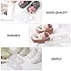 AOKWAWALIY Babyfüße-Schaufensterpuppe 100 Stück 9 cm Durchsichtiger Babyfüße-Display Aus Kunststoff Kleinkind-Schuhe Socken Schuhe Stützen Shaper-Ständer Halter Vitrine Für Den Laden Und Den