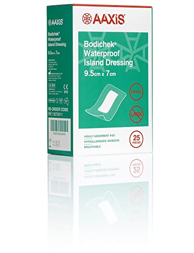 Bodichek Waterproof Film Island Dressing, 25 Pieces, 9.5 x 7 cm Size