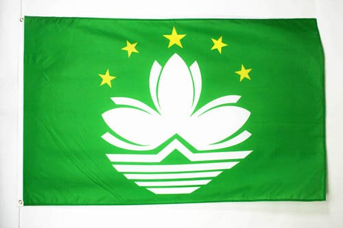 AZ FLAG - Macau Flag - 2x3 Ft - 100D Polyester Macanese Banner with Two Metal Grommets - Fade Resistant - Vivid Colors - 2' x 3' Feet - 90x60 Cm