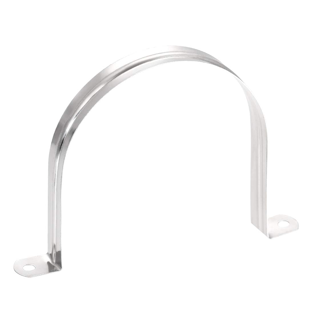 TA-VIGOR 4Pcs Rigid Pipe Straps, 110mm 2 Holes Stainless Steel Tension Tube Clip Clamp - Image 4