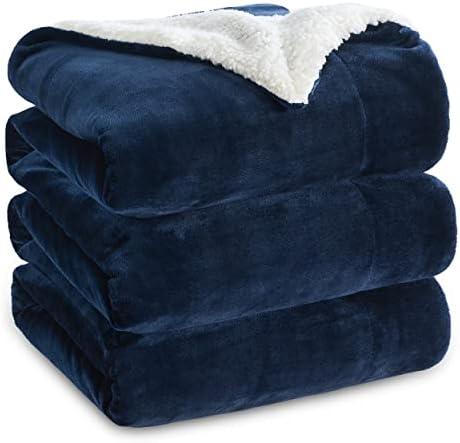 Bedsure Sherpa Fleece Throw Blanket - Fluffy Microfiber Solid Blankets for Bed and Couch Throw/Single Size, Silver Grey, 130x150cm