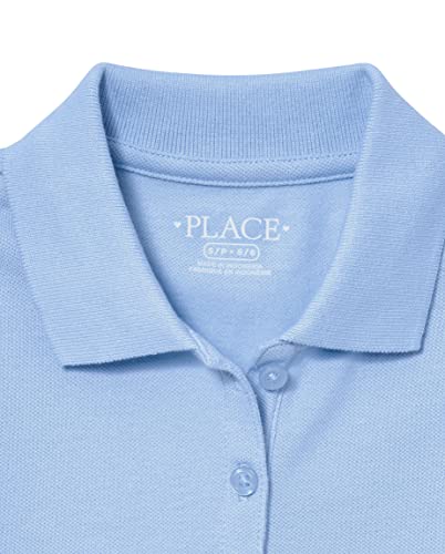 The Children's Place Girls Short Sleeve Pique School Uniform Polo Shirt, Daybreak Single, Medium Us #TOP1