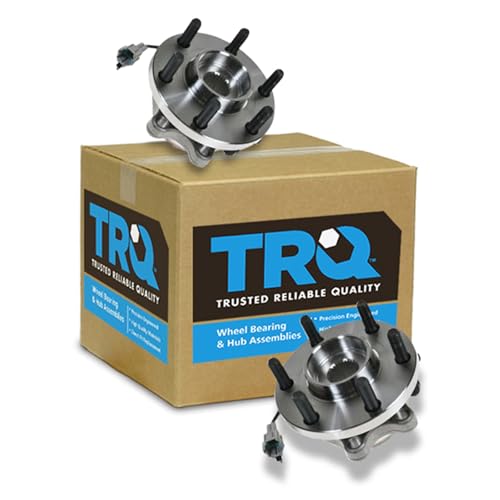 TRQ Front Left and Right Wheel Bearing and Hub Assembly 2 Piece Set 4WD Compatible with...