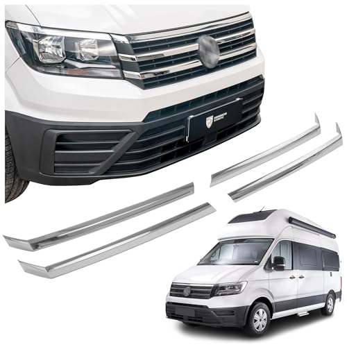 CHROMEMASTER | Compatible con VW Grand California 2019+ | Molduras del Radiador Delantero; Rejillas para el Coche; Acero inoxidable Pulido | Nuevo, Atractivo Aspecto del Vehículo