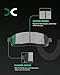 Ceramic Brake Pads Kits,SCITOO 8pcs Brakes Pads Set fit for 2004-2008 for Ford for F-150,2006-2008 for Lincoln Mark LT